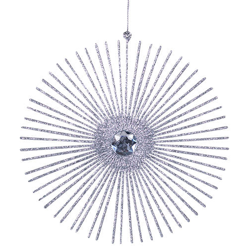 RJL931P Ornamento Destello Plata 20 cm.
