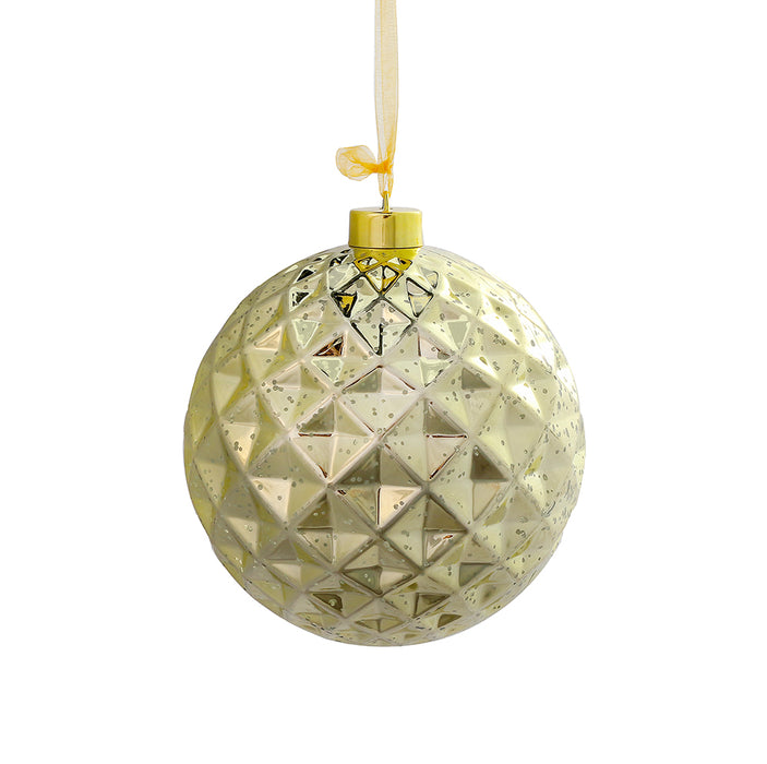 RJL958O Esfera Rombo Oro 15 cm .