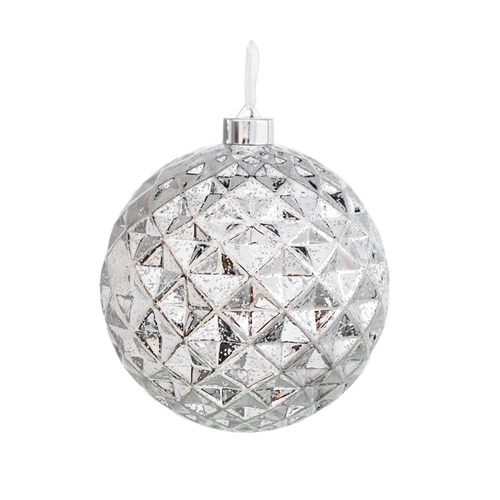 RJL958PP Esfera Honeycomb Plata 17 Cm.