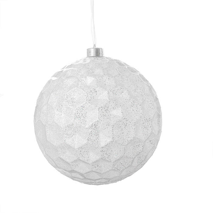 RJL959B Esfera Honeycomb Blanca Frost 22 Cm.