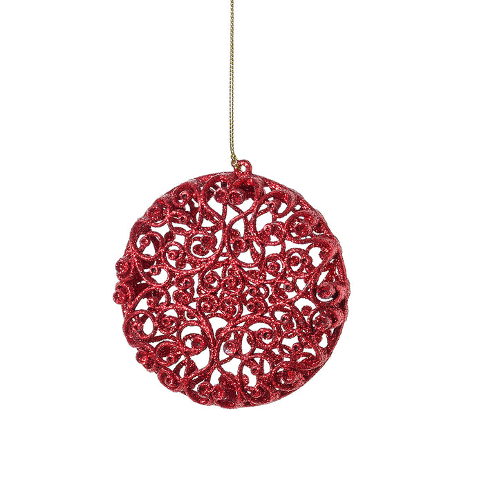 RJL964R Macaroon Filigrana Rojo 10 cm .