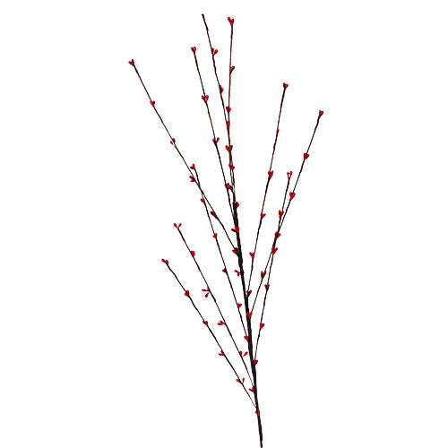 RJL975R Rama Botón Flor Roja 65 cm.