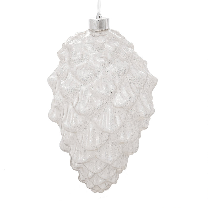 RJL995B Gran Esfera Piña Blanco Frost 30 Cm.