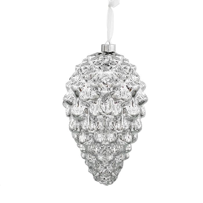 RJL995PP Gran Esfera Piña Plata 30 Cm.