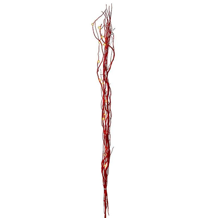 SHA2020R Arreglo De Ramas Rojo Con Luces Led 118 Cm.