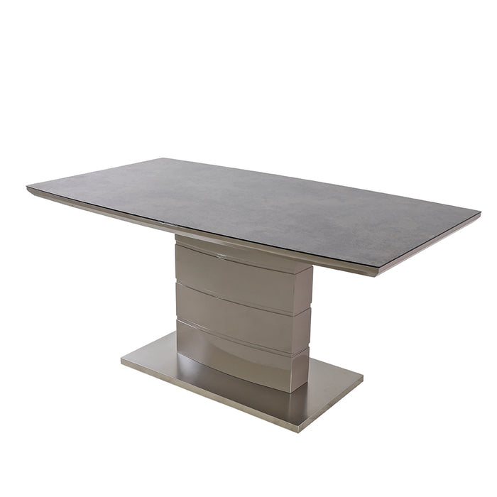 TC8053 Mesa Genoa c/Cubierta Stone Glass 160(L)x90(P)x76(A) cm .