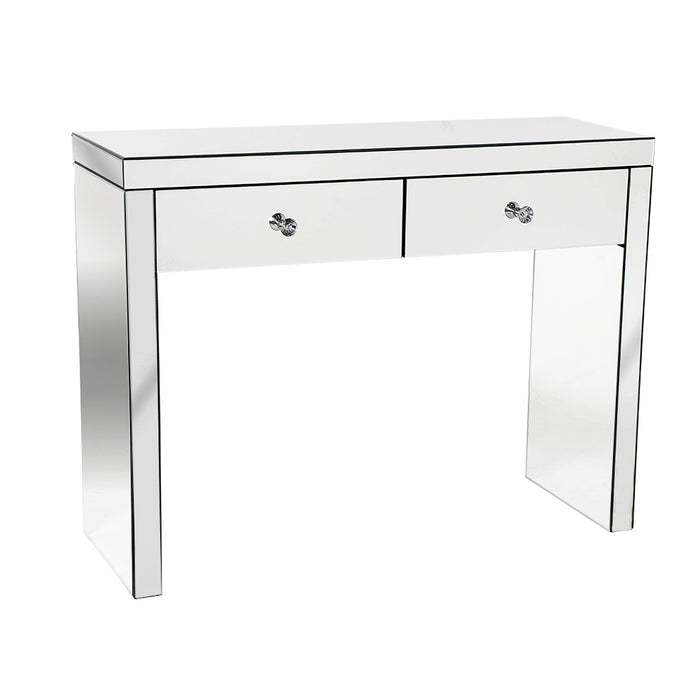 TGD1033 Consola Espejo 2 Cajones 100cm.(L) x35cm.(P) x76cm.(A)