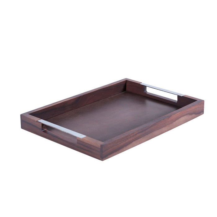 TL004CS Charola Servicio Madera Acacia Acabado Humo 55(L)X40(P)X6(A) cm.