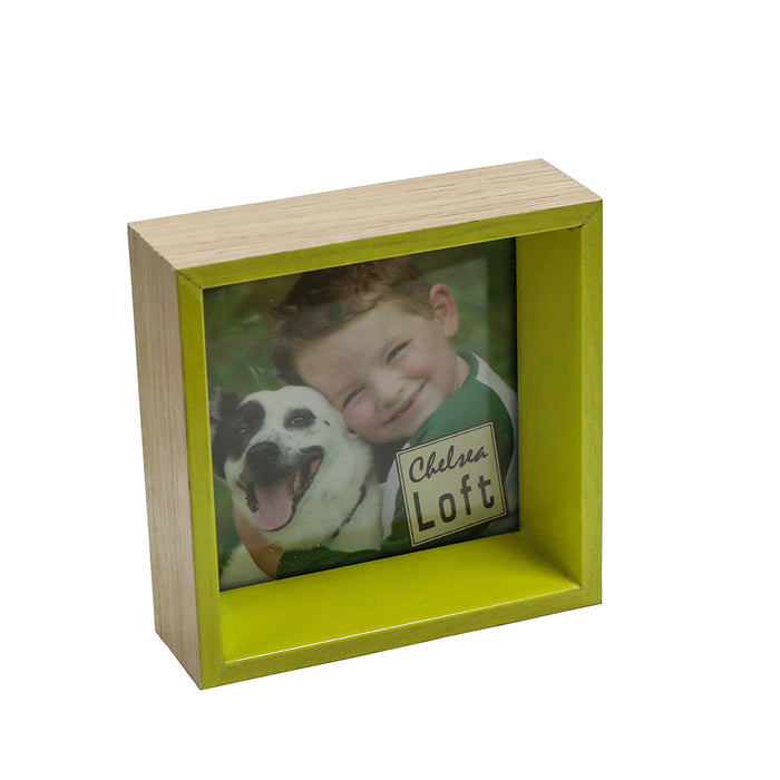WEN09-1V Portarretrato Kids Verde Foto:10cm x10cm. Marco 12cm x 12cm