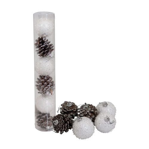 WZ0003 SET 6 Ornamentos Winter 6 cm.