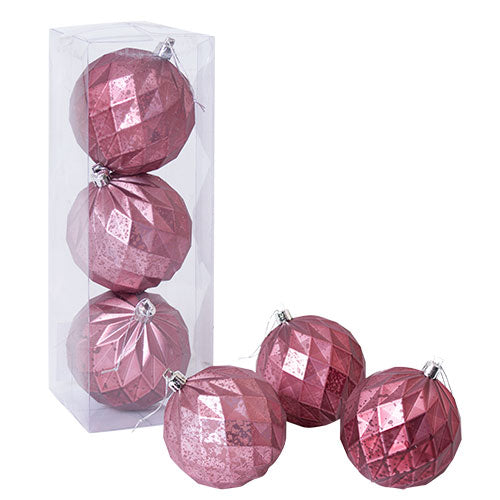 WZ612B Set 3 Esferas Murano Berry 8 cm.