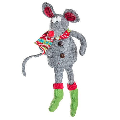 XAM4114 Ratón Navideño 28 cm.