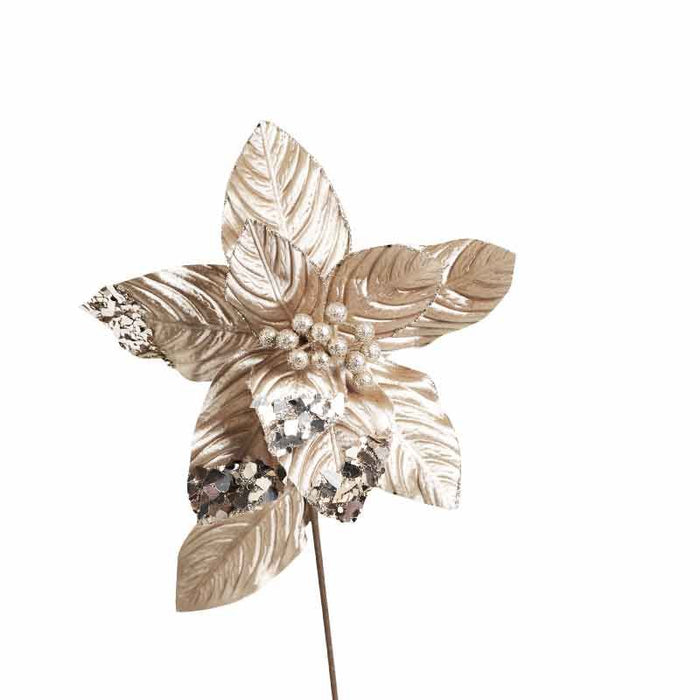 XH1094CH Flor Diseñador Grande Champaña 37(D)X60(A) Cm.