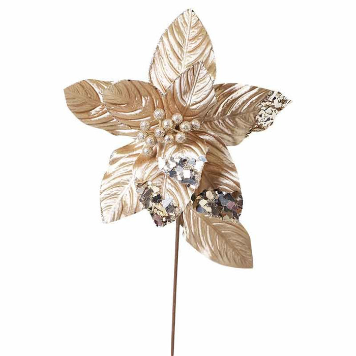 XH1106O Flor Diseñador Chica Oro Antiguo 27(A)X57(A) Cm.