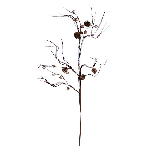 XH251 Rama Natural Berries Oro 80 cm.