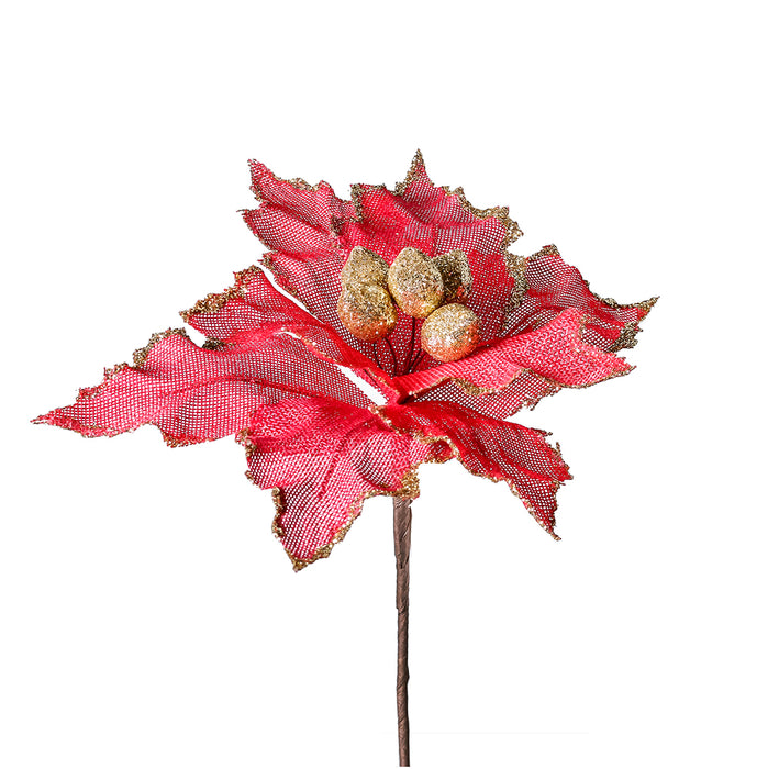 XH778R Flor Yute Roja 38 cm .