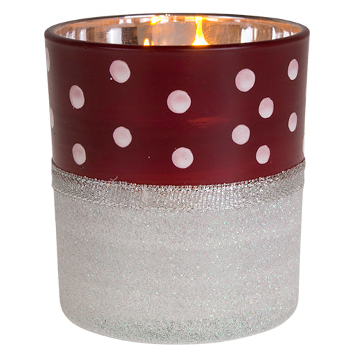 YQ0455 Portacirio Polka Dot 7 cm.