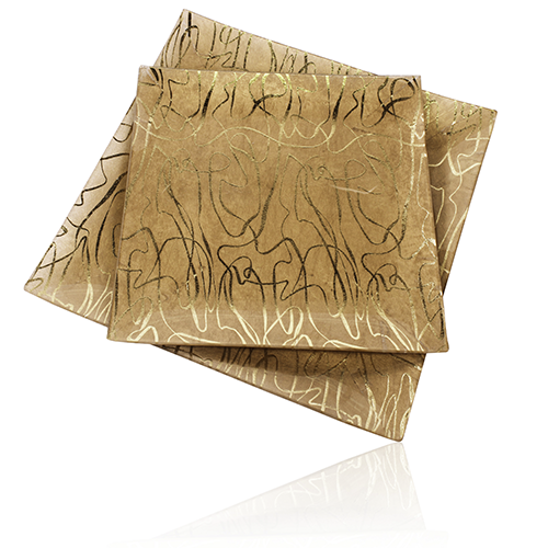 YQ5294 Plato Charlene Oro 30 cm. Decorativo