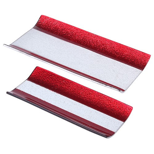 YQ572 Plato Postre Rojo 22 cm .