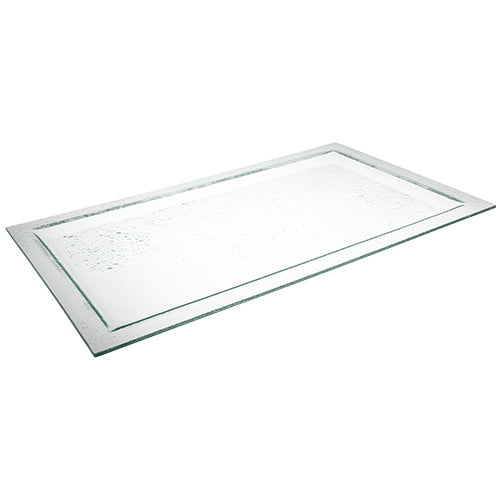 YQ7064 Charola Vidrio Transparente 52 cm