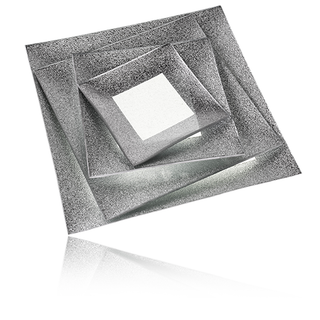 YQ712-3 Plato Ensalada Plata Tiffany 25 cm.