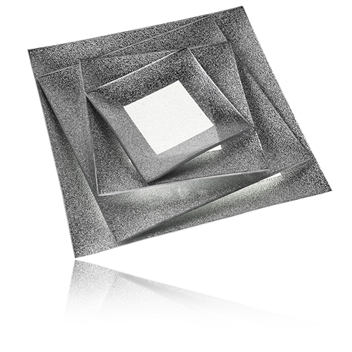 YQ712-3 Plato Ensalada Plata Tiffany 25 cm.
