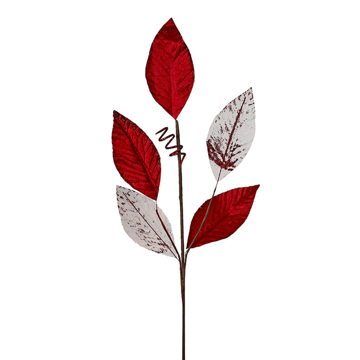YS2141R Rama Hojas Rojo 65 Cm.