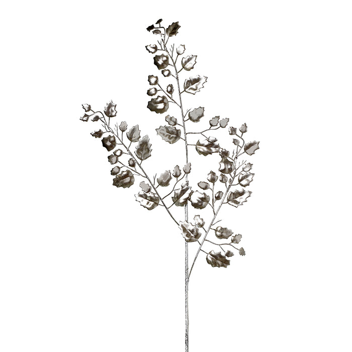 YS8902S Rama Hojas Maple Plata 78 Cm.