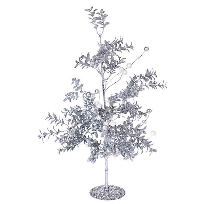 YS9217P Arbolito Decorativo Plata Frost Grande 45(D) cm.