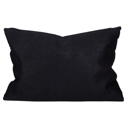 KC35GNE Cojín Negro Gamuza Sintética 35x50 cm Relleno plumas