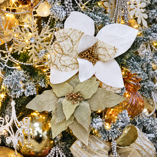 Flores y Follaje de Navidad