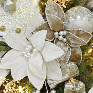 Flores y Follaje de Navidad