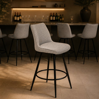 TC13BBG Banco Bar Giratorio Arendal Gris
