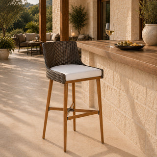 GG752B  Banco Para Exterior Madeira 50(L)X51(P)X106(A) Cm,Asiento 81 Cm.Alto