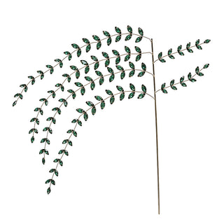 BH2490V Rama Follaje Tornasol Verde Acrílico 32x56 cm.