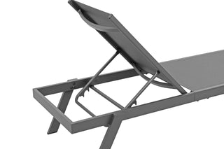 BK3510A Camastro Tenerife Antracita Estibable con acabado para exterior 65cm(L) x 198cm(P) x 35/97cm(A)