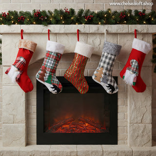 CX2369RV Bota Lentejuelas Rojo/Verde 47 Cm.