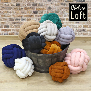 ZC2458CF Cojín Teddy Café Expresso Trenzado 22 Cm. Material 100% polyester