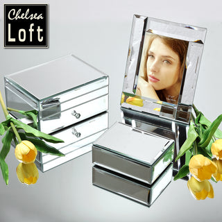 HM2441 Caja Rectangular Espejo Mirage 16cm(L)x 12cm(P)x 6cm(A)