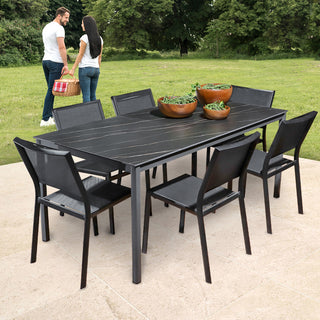 BK3418N Silla Tenerife Negro estibable
