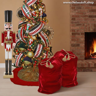 NN120R GRAN COSTAL DE SANTA EN TERCIOPELO FLEXIBLE ROJO