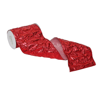 CR0861R Listón Rojo Metálico 15 cm. x 4.57 mts.