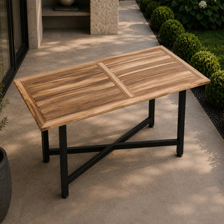 TGF257 Cubierta Rectangular Teca 80x140 cm.