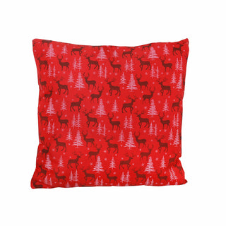 CX2345R Cojín Pinos Rojo 45x45 Cm.