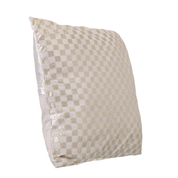 CX2350O Cojin Checkers Oro 45x45 Cm.