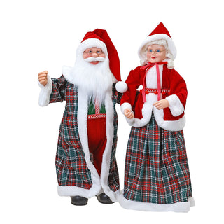 CX2464E Set Mr. & Mrs. Santa Escocés 61 Cm.