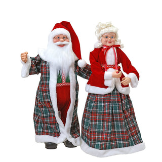 CX2464E Set Mr. & Mrs. Santa Escocés 61 Cm.
