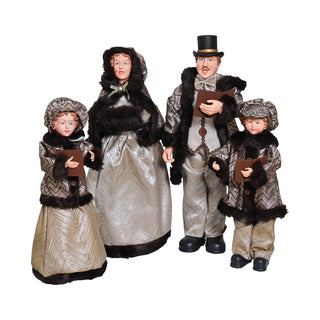 Familia Christmas Carolers Chestnut Brown 67 cm.