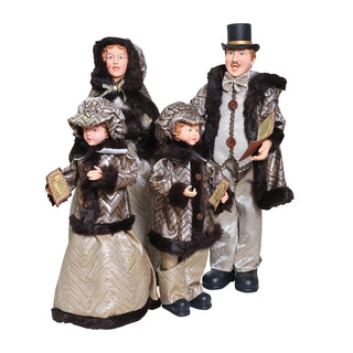 Familia Christmas Carolers Chestnut Brown 67 cm.