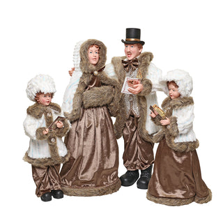 CX2525 Familia Christmas Carolers Ivory Gold 67 cm.